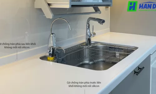 Thi công bếp tối giản hiện đại cho nhà phố tại Hải Phòng