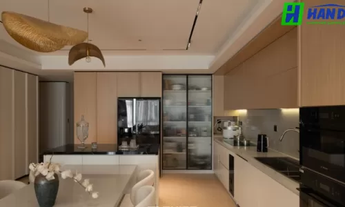 Thi công bếp hiện đại cho căn hộ cao cấp Quận 2