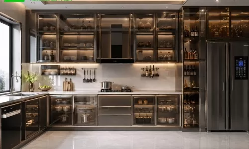 So Sánh Tủ Bếp Inox Cánh Kính Và Tủ Bếp Gỗ: Nên Chọn Loại Nào?