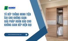 Tủ bếp thông minh tiện ích cho không gian