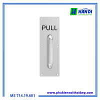 Bảng kéo cửa IMUNDEX 714.19.601, Inox 304 kèm tay PULL