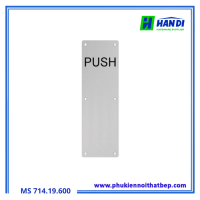 Bảng đẩy cửa IMUNDEX 714.19.600, Inox 304 cao cấp PUSH