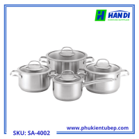 Bộ nồi inox 8 món MALLOCA SA-4002