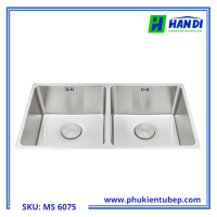 Chậu rửa chén 2 hố inox 304 MALLOCA MS 6075