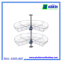 Hệ mâm xoay góc tủ bếp GARIS GS05.80C