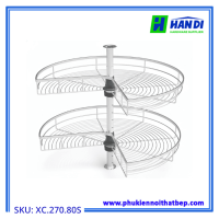Kệ góc mâm xoay góc mở 3/4 GRANDX XC.270.80S