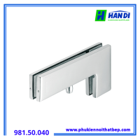Kẹp Kính Chữ L Inox Mờ Hafele 981.50.040