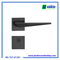 Tay nắm cửa IMUNDEX 737.47.551 Zinc Alloy đen mờ