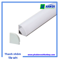 Thanh nhôm lắp góc đèn led