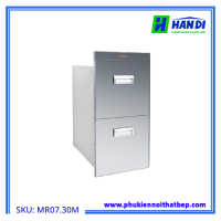 Thùng gạo mặt gương, 2 khoang GARIS MR07.30M