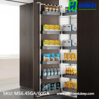 Tủ đồ khô 6 tầng, rổ nhôm GARIS MS6.45GA, MS6.60GA