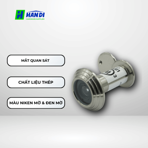 Mắt thần cửa IMUNDEX 709.14.209, Thép cao cấp chống cháy