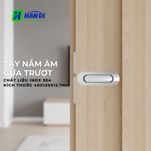 Tay nắm âm cửa IMUNDEX 709.18.150 Inox 304 Cao Cấp