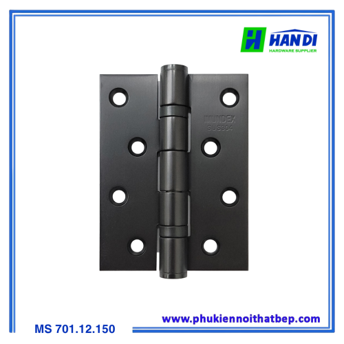 Bản lề bi IMUNDEX  701.12.150- Inox 304 Màu Đen Mờ