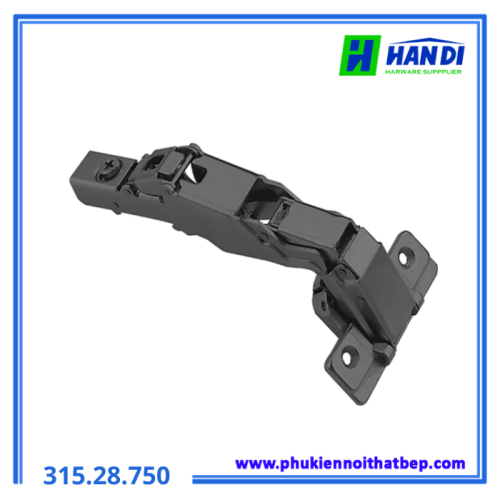 Bản lè Metalla SM 165 độ trùm ngoài đen HAFELE 315.28.750