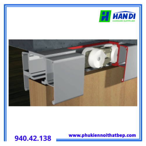 Bộ phụ kiện cửa trượt Hafele 940.42.138
