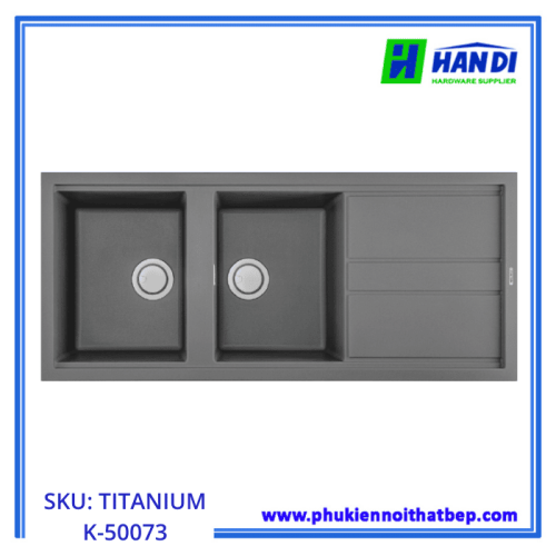 Chậu rửa chén đá MALLOCA TITANIUM K-50073