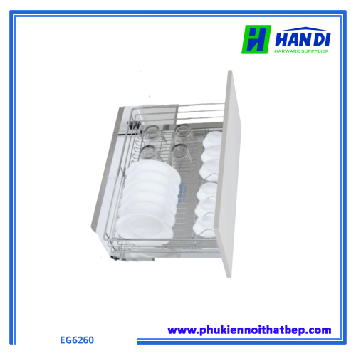 Giá bát đĩa Inox âm tủ Eurogold EG6260