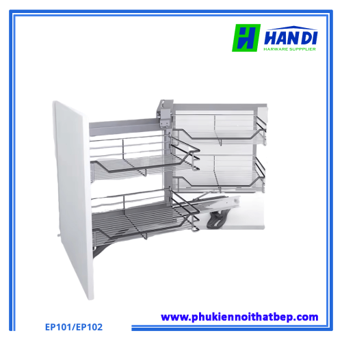 Giá liên hoàn nan ray âm giảm chấn Eurogold EP101, EP102