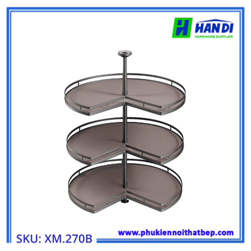 Kệ góc 3 tầng 270 độ đa năng GRANDX XM.270B
