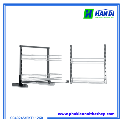 Hệ giá kho nan 2 tầng cánh mở Eurogold C040245, EKT11260