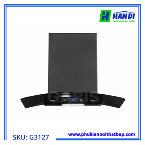 Hút mùi kính cong, điều khiển cảm ứng GARIS G3127