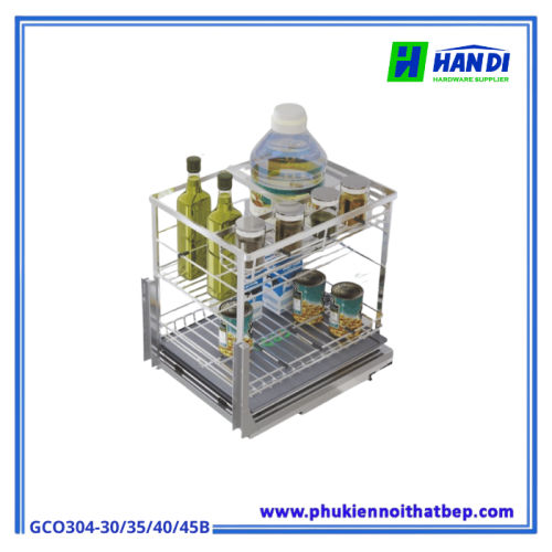 Kệ đựng gia vị Grob GCO304-30B, Mix Oval, Inox 304