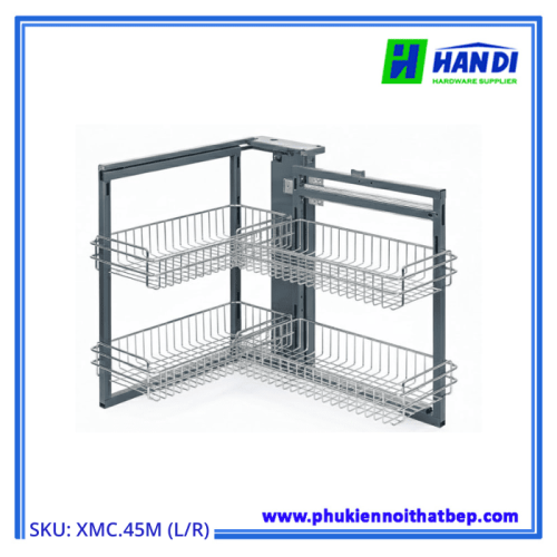 Kệ góc liên hoàn nan Oval GRANDX XMC.45M L/R