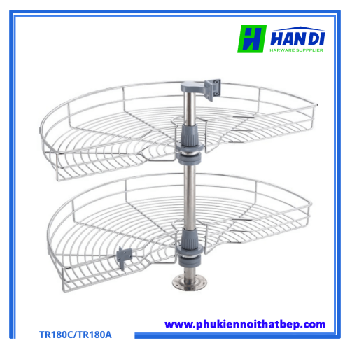 Mâm xoay Inox nan tròn 180 độ Eurogold TR180C, TR180A
