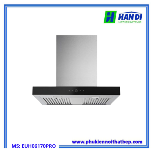 Máy hút mùi chữ T mặt kính đen EUH06170 PRO-Eurogold