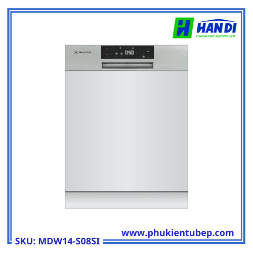 Máy rửa chén bán âm tủ MALLOCA MDW14-S08SI