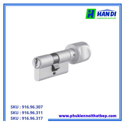 Ruột khóa một đầu chìa, một đầu vặn HAFELE 916.96.307