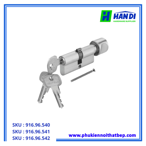 Ruột khóa một đầu chìa, một đầu vặn HAFELE 916.96.541