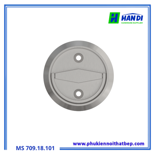 Tay nắm âm cửa IMUNDEX 709.18.101, Có vòng kéo cao cấp
