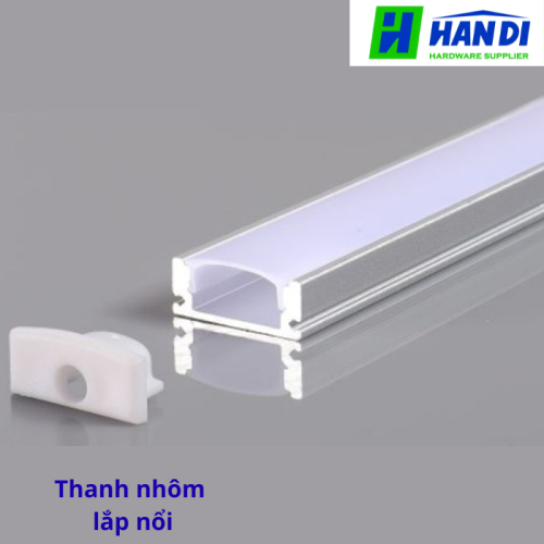 Thanh nhôm lắp nổi đèn led