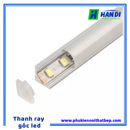 Thanh ray góc đèn LED tích hợp đèn