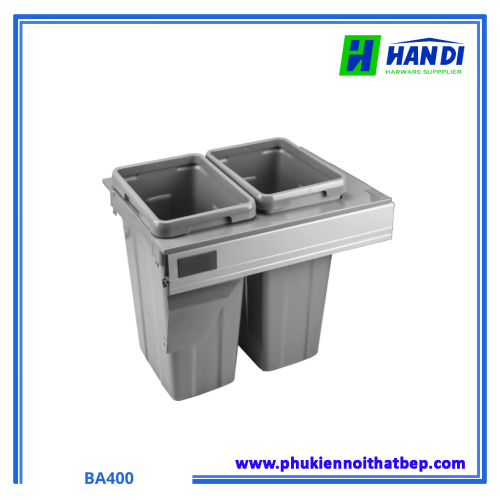 Thùng rác âm tủ giảm chấn cao cấp Eurogold BA400