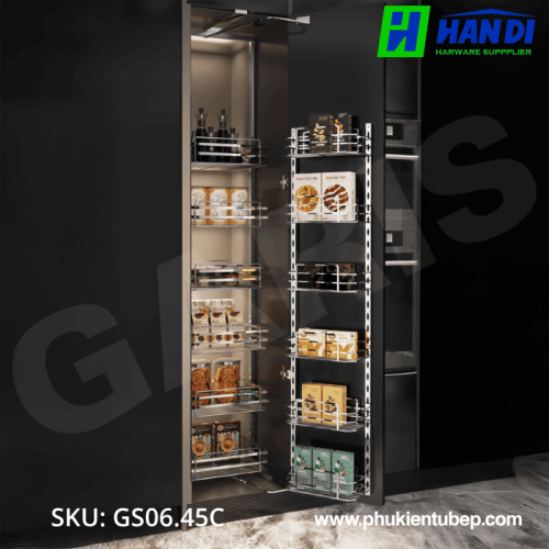 Tủ đồ khô 6 tầng, rổ nan dẹt GARIS GS06.45C