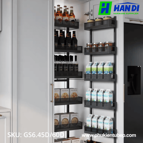 Tủ đồ khô 6 tầng, rổ nhôm GARIS GS6.45D/60D